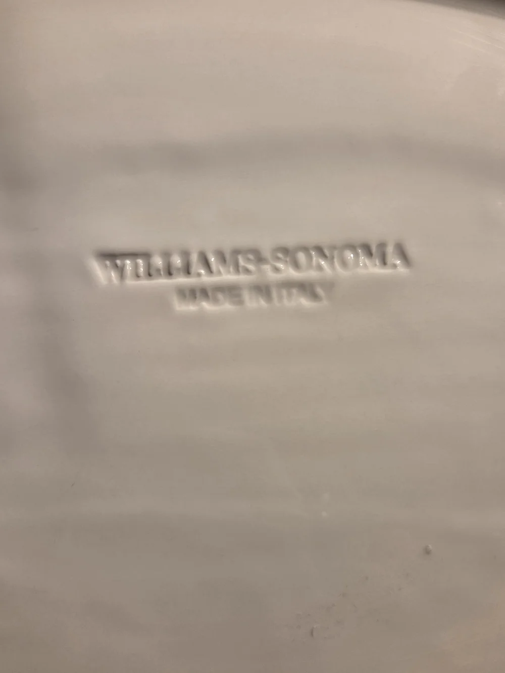 Rare WILLIAMS SONOMA Pig Serving Platter White Ceramic Made In Italy 19.5” X 13”